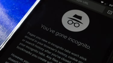 Google Chrome&#039;s Incognito mode as shown on an Android device
