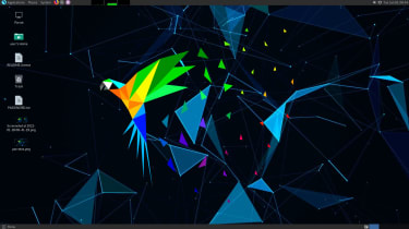 A screenshot of the Parrot Linux desktop