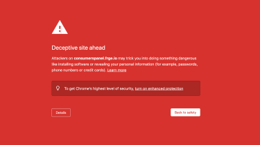 Google deceptive site warning