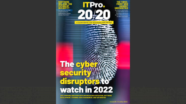 A promo image of the front cover of issue 29 of IT Pro 20/20, showing a close up of a scanned finger print