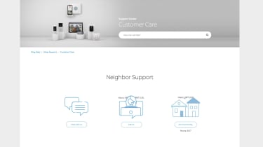 Ring&#039;s customer support homepage