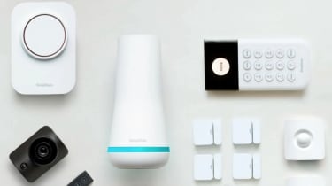 a series of SimpliSafe security products