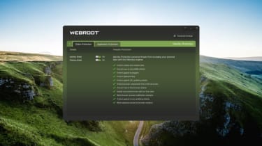 Webroot SecureAnywhere Antivirus protection options