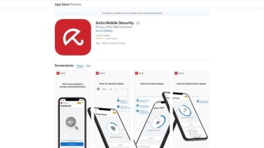 Avira Mobile Security&#039;s iOS store page