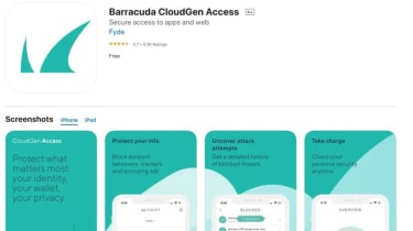 Barracuda CloudGen Access&#039; iOS page