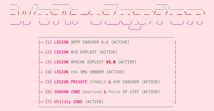 new python based "legion" hacking tool emerges on telegram