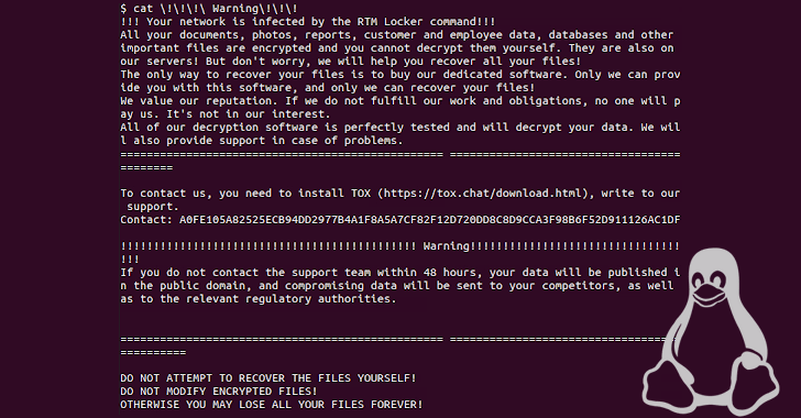rtm locker's first linux ransomware strain targeting nas and esxi