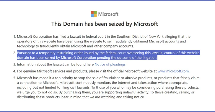 microsoft takes legal action to crack down on storm 1152's cybercrime