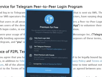 telegram offers premium subscription in exchange for using your number
