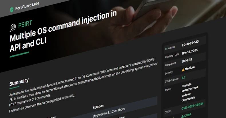 fortinet warns of new fortiweb cve 2025 58034 vulnerability exploited in the